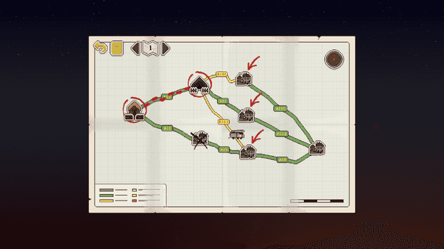 Journey across the map